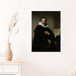 Plakat samoprzylepny Rembrandt "Portret Jana Wttenbogaerta" - reprodukcja