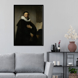 Plakat w ramie Rembrandt "Portret Jana Wttenbogaerta" - reprodukcja