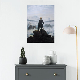 Plakat samoprzylepny Caspar David Friedrich "Wanderer above the sea of fog"