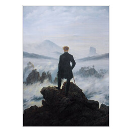 Plakat samoprzylepny Caspar David Friedrich "Wanderer above the sea of fog"