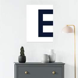 Plakat samoprzylepny Litera E