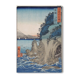Obraz na płótnie Utugawa Hiroshige Entrance to the Cave at Enoshima Island in Sagami Province. Number 15. Reprodukcja obrazu