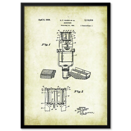 Obraz klasyczny H. F. Olson Et Al - patenty na rycinach vintage