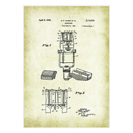 Plakat samoprzylepny H. F. Olson Et Al - patenty na rycinach vintage