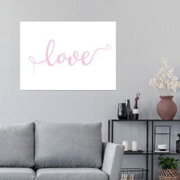 Plakat samoprzylepny "Love" - typografia