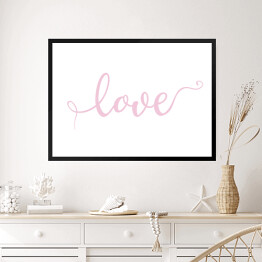 Obraz w ramie "Love" - typografia