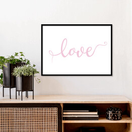 Plakat w ramie "Love" - typografia