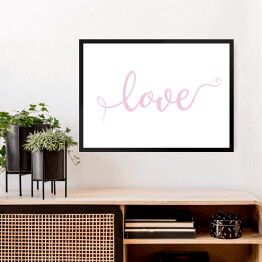 Obraz w ramie "Love" - typografia