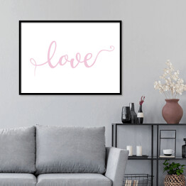 Plakat w ramie "Love" - typografia