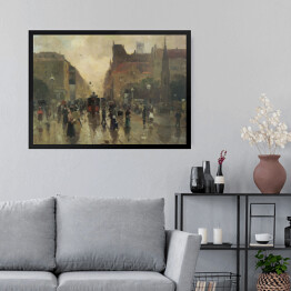 Obraz w ramie Aleksander Gierymski "Fragment miasta" - reprodukcja