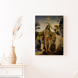 Obraz na płótnie Leonardo da VInci Chrzest Chrystusa Reprodukcja obrazu