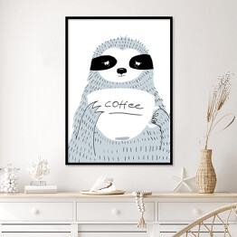 Plakat w ramie Ilustracja - czas na kawę