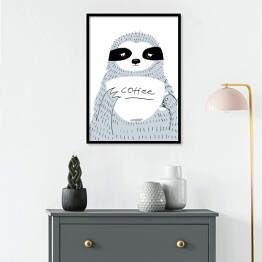 Plakat w ramie Ilustracja - czas na kawę