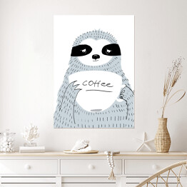 Plakat Ilustracja - czas na kawę