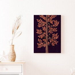 Obraz klasyczny Brązowe drzewo - ilustracja