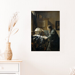 Plakat samoprzylepny Jan Vermeer "Astronom" - reprodukcja