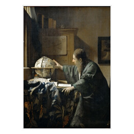 Plakat samoprzylepny Jan Vermeer "Astronom" - reprodukcja