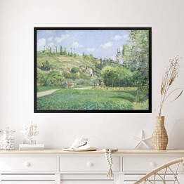 Obraz w ramie Camille Pissarro. Pasterz na Valhermeil, Auvers-sur-Oise. Reprodukcja