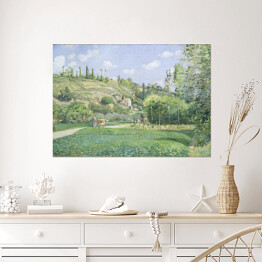 Plakat Camille Pissarro. Pasterz na Valhermeil, Auvers-sur-Oise. Reprodukcja