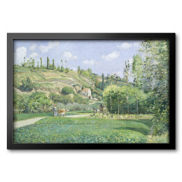 Obraz w ramie Camille Pissarro. Pasterz na Valhermeil, Auvers-sur-Oise. Reprodukcja