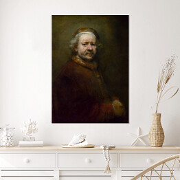 Plakat samoprzylepny Rembrandt. Autoportret w wieku 63 lat. Reprodukcja