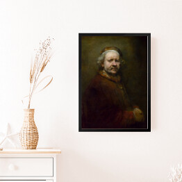 Obraz w ramie Rembrandt. Autoportret w wieku 63 lat. Reprodukcja