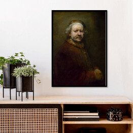 Plakat w ramie Rembrandt. Autoportret w wieku 63 lat. Reprodukcja