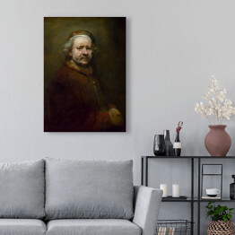 Obraz na płótnie Rembrandt. Autoportret w wieku 63 lat. Reprodukcja