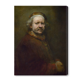 Obraz na płótnie Rembrandt. Autoportret w wieku 63 lat. Reprodukcja