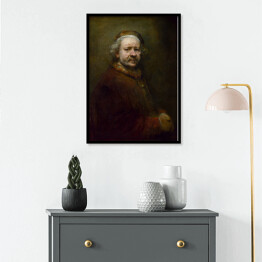 Plakat w ramie Rembrandt. Autoportret w wieku 63 lat. Reprodukcja