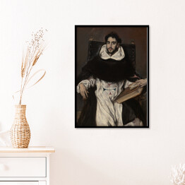 Plakat w ramie El Greco "Portret ojca Hortensia" - reprodukcja