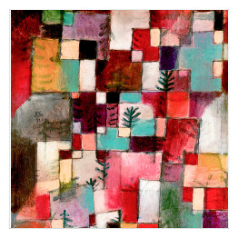 Plakat samoprzylepny Paul Klee Red green and Violet Yellow Rhythms Reprodukcja obrazu