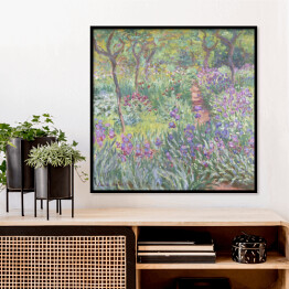 Plakat w ramie Claude Monet Ogród Artysty w Giverny Reprodukcja obrazu