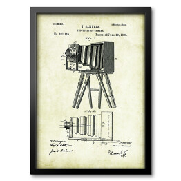 Obraz w ramie T. Samuels - patenty na rycinach vintage