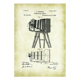 Plakat samoprzylepny T. Samuels - patenty na rycinach vintage
