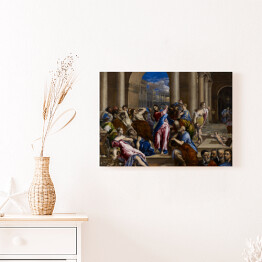 Obraz klasyczny El Greco "Wypędzenie przekupników ze świątyni" - reprodukcja