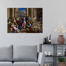 Plakat El Greco "Wypędzenie przekupników ze świątyni" - reprodukcja