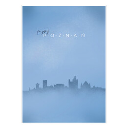Plakat samoprzylepny Poznań, panorama miasta