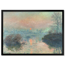 Obraz klasyczny Claude Monet Sun setting on the Seine at Lavacourt Reprodukcja obrazu