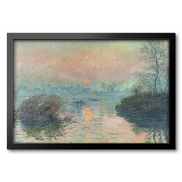 Obraz w ramie Claude Monet Sun setting on the Seine at Lavacourt Reprodukcja obrazu