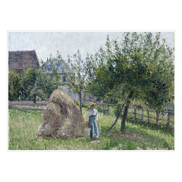 Plakat Camille Pissarro Jabłonie w Eragny, słoneczny poranek. Reprodukcja