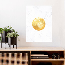 Plakat samoprzylepny Złote planety - Pluton