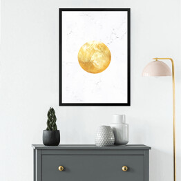 Obraz w ramie Złote planety - Pluton
