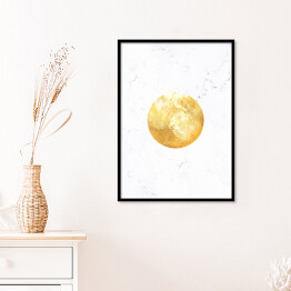 Plakat w ramie Złote planety - Pluton