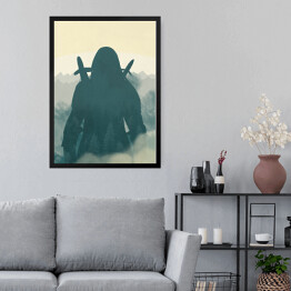 Obraz w ramie Wiedźmin - sylwetka we mgle