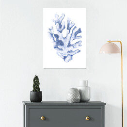 Plakat samoprzylepny Błękitny koralowiec