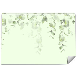 Fototapeta winylowa zmywalna Bluszcz zielony na jasnym tle