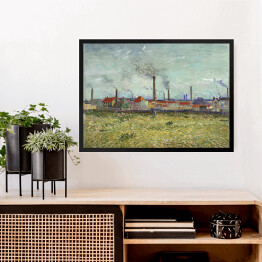 Obraz w ramie Vincent van Gogh Fabryki w Clichy. Reprodukcja