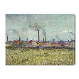 Obraz na płótnie Vincent van Gogh Fabryki w Clichy. Reprodukcja