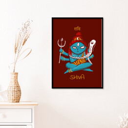 Plakat w ramie Shiva - mitologia hinduska